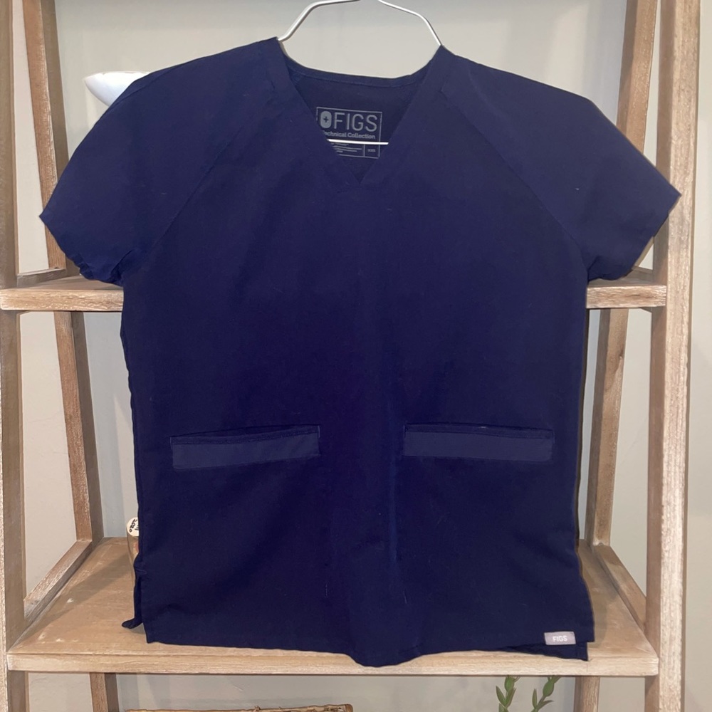 FIGS XXS Scrub Top Navy